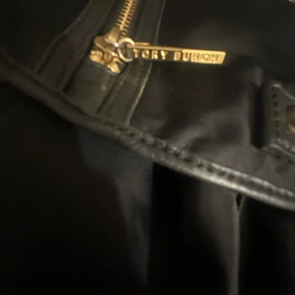 Tory Burch Nylon Backpack – Black & Gold – Authentic - Picture 9 of 16